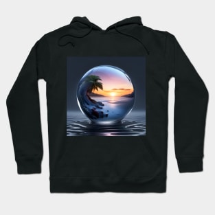 Beach inside Ball Hoodie